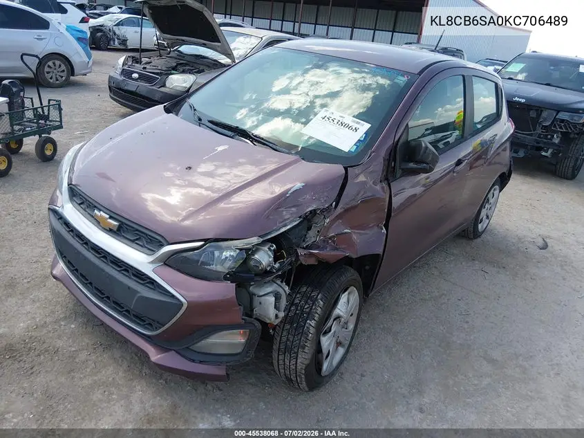 2019 Chevrolet Spark Ls Cvt VIN: KL8CB6SA0KC706489 Lot: 45538068
