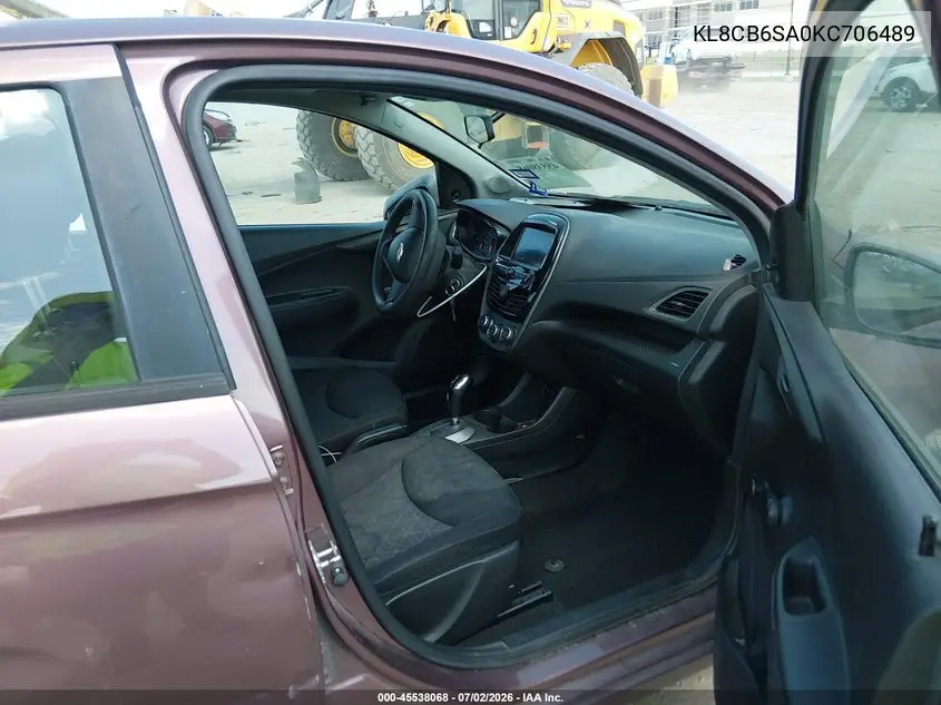 2019 Chevrolet Spark Ls Cvt VIN: KL8CB6SA0KC706489 Lot: 45538068