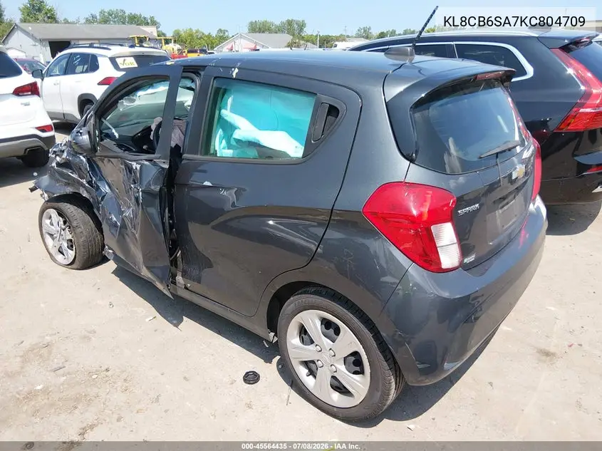 2019 Chevrolet Spark Ls Cvt VIN: KL8CB6SA7KC804709 Lot: 45564435