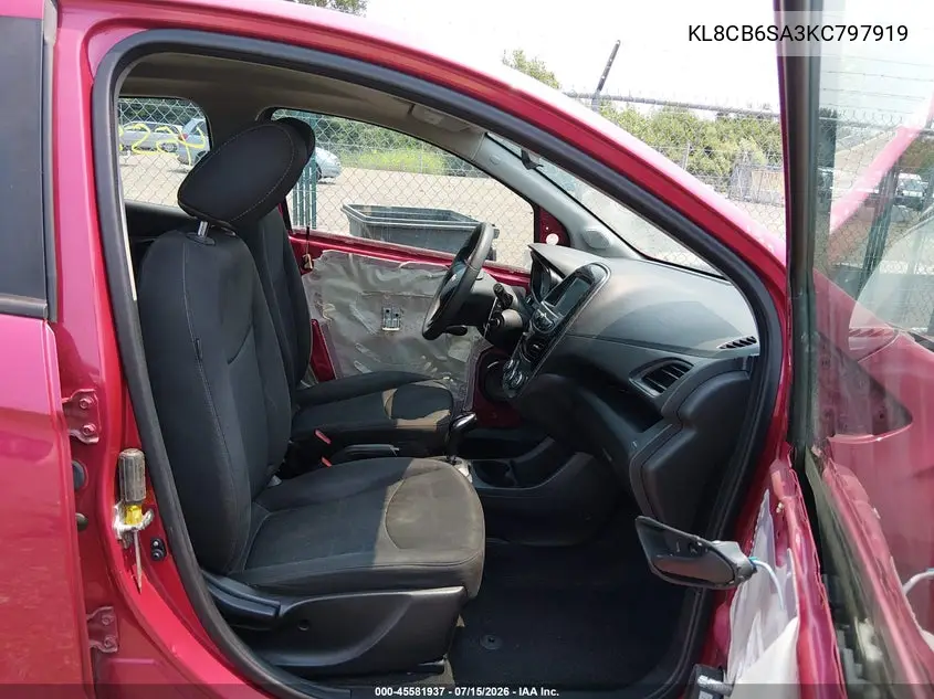 2019 Chevrolet Spark Ls Cvt VIN: KL8CB6SA3KC797919 Lot: 45581937
