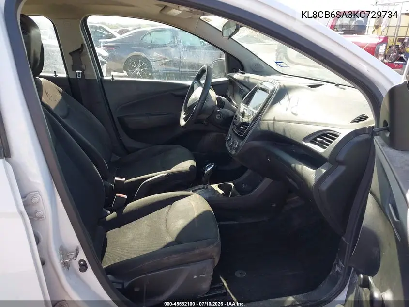 2019 Chevrolet Spark Ls Cvt VIN: KL8CB6SA3KC729734 Lot: 45582100