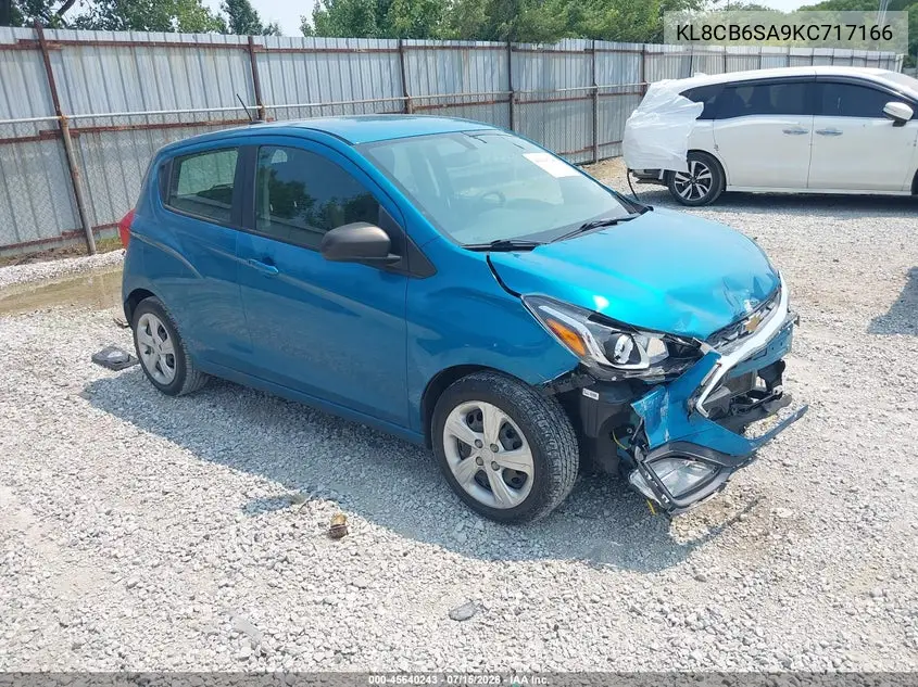 2019 Chevrolet Spark Ls Cvt VIN: KL8CB6SA9KC717166 Lot: 45640243