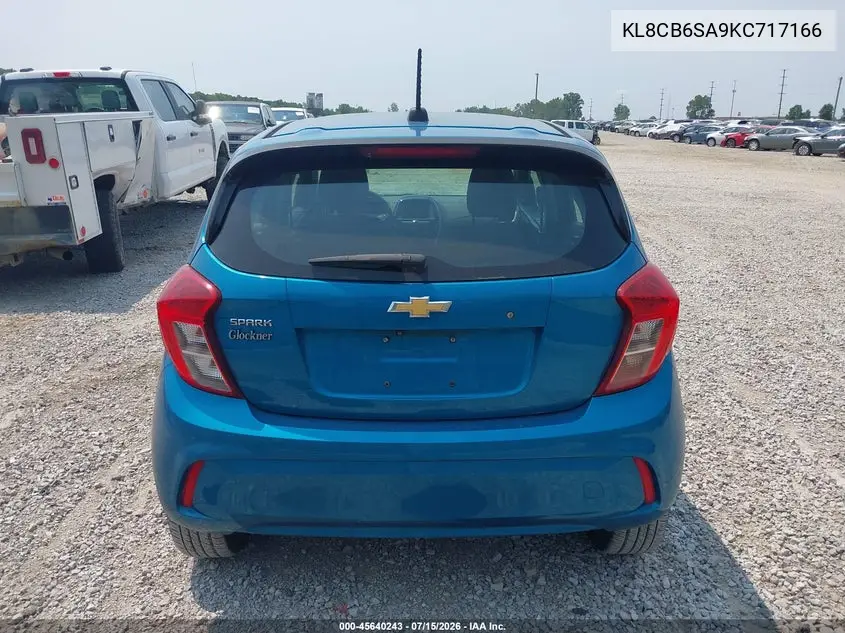 2019 Chevrolet Spark Ls Cvt VIN: KL8CB6SA9KC717166 Lot: 45640243