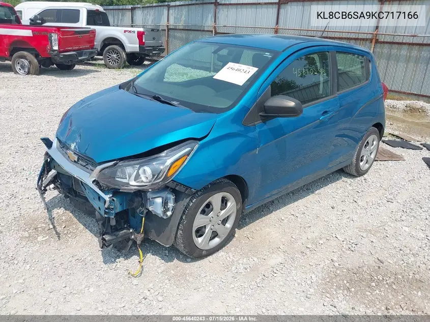 2019 Chevrolet Spark Ls Cvt VIN: KL8CB6SA9KC717166 Lot: 45640243