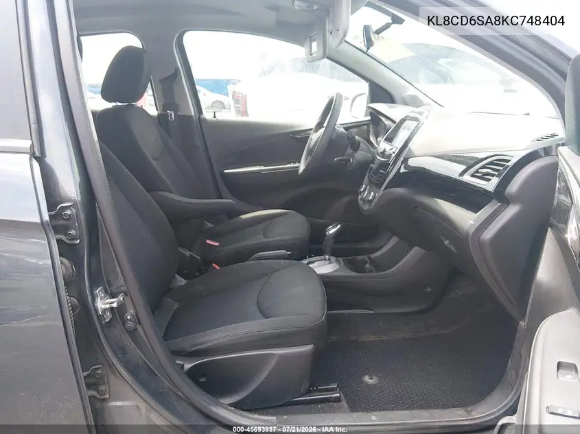 2019 Chevrolet Spark 1Lt Cvt VIN: KL8CD6SA8KC748404 Lot: 45693837