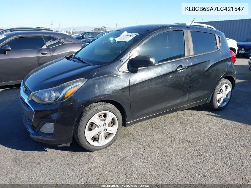 KL8CB6SA7LC421547 2020 Chevrolet Spark Fwd Ls Automatic