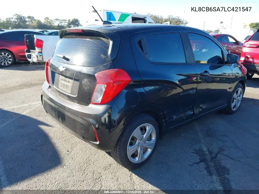 KL8CB6SA7LC421547 2020 Chevrolet Spark Fwd Ls Automatic