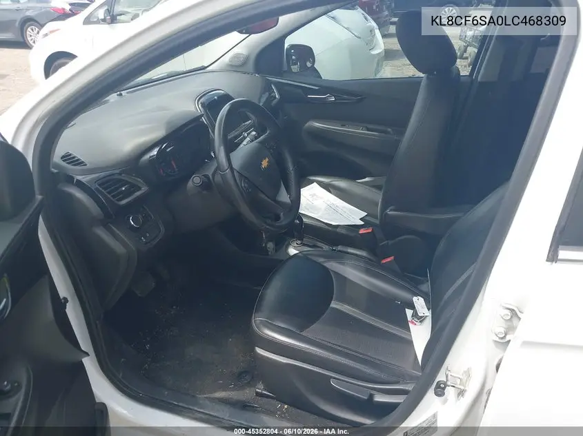 2020 Chevrolet Spark Fwd 2Lt Automatic VIN: KL8CF6SA0LC468309 Lot: 45352804