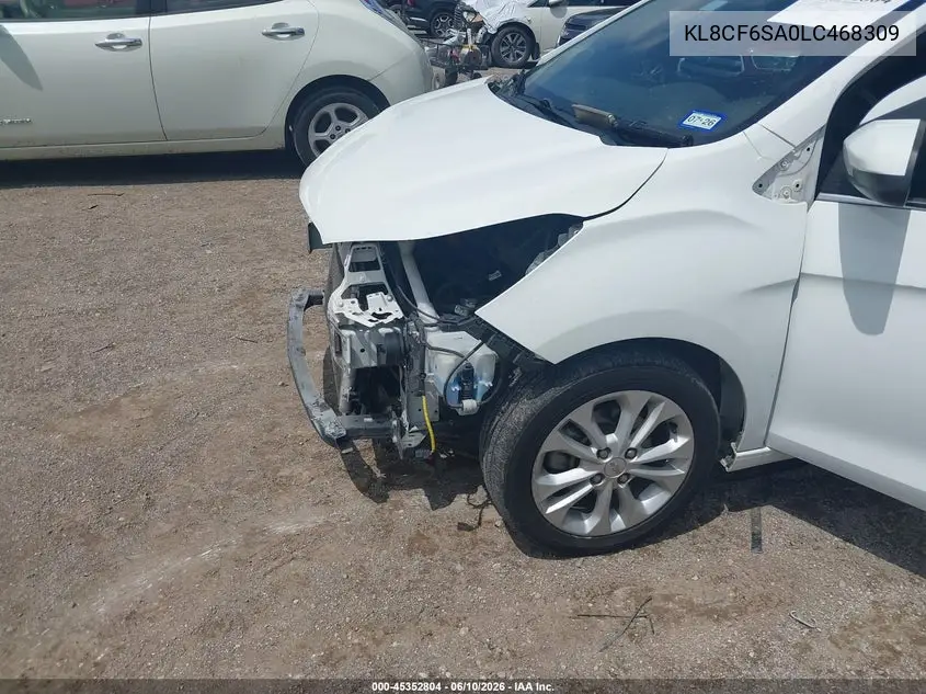 2020 Chevrolet Spark Fwd 2Lt Automatic VIN: KL8CF6SA0LC468309 Lot: 45352804