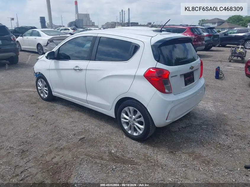 2020 Chevrolet Spark Fwd 2Lt Automatic VIN: KL8CF6SA0LC468309 Lot: 45352804