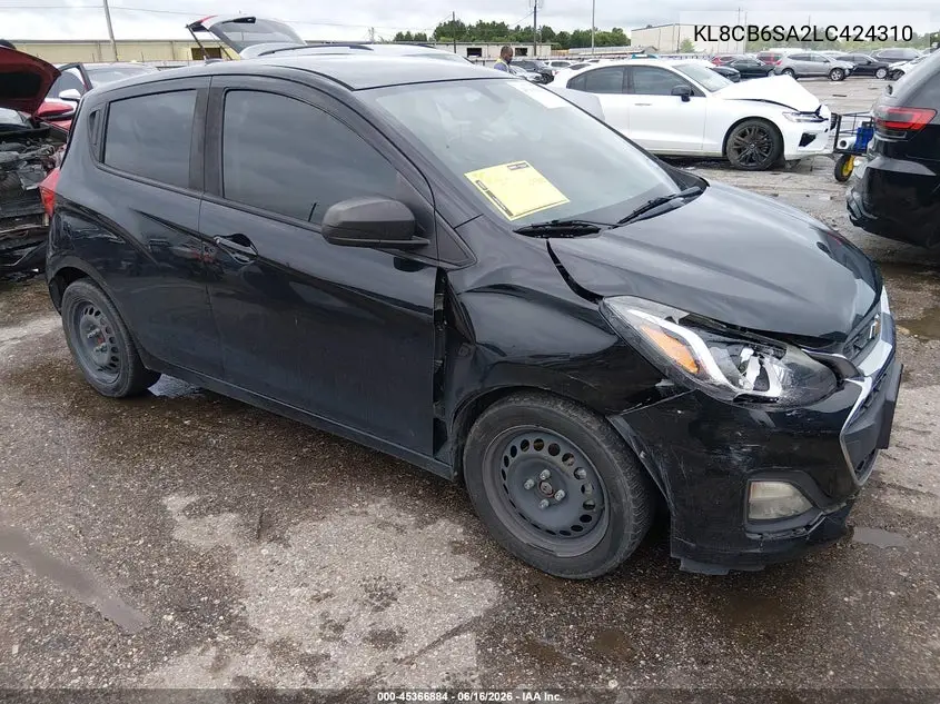 2020 Chevrolet Spark Fwd Ls Automatic VIN: KL8CB6SA2LC424310 Lot: 45366884