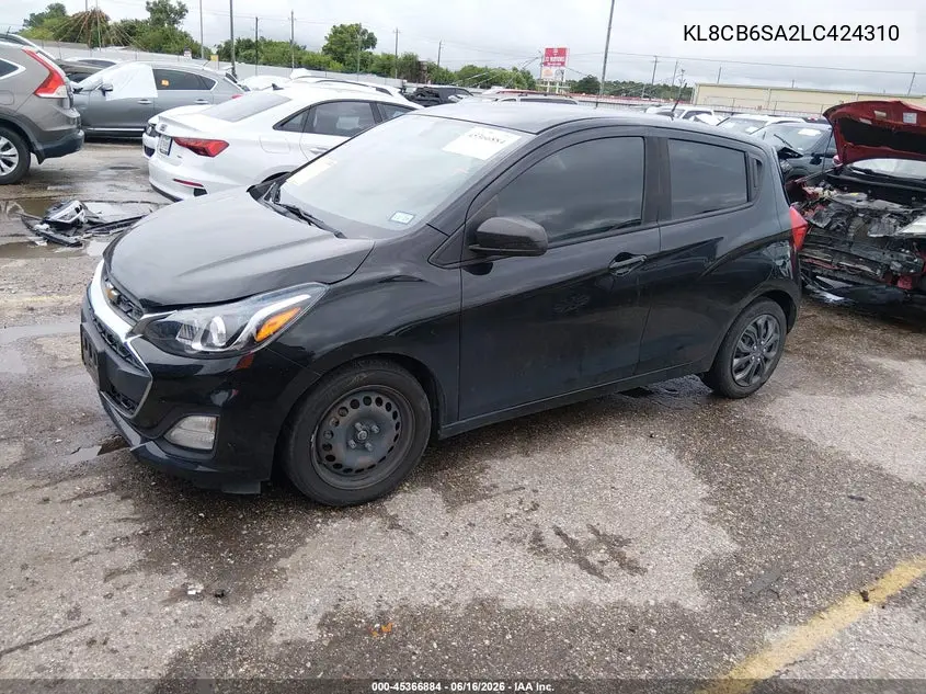 2020 Chevrolet Spark Fwd Ls Automatic VIN: KL8CB6SA2LC424310 Lot: 45366884