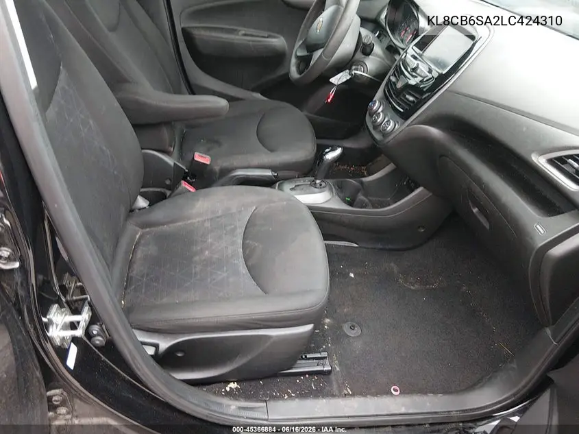 2020 Chevrolet Spark Fwd Ls Automatic VIN: KL8CB6SA2LC424310 Lot: 45366884