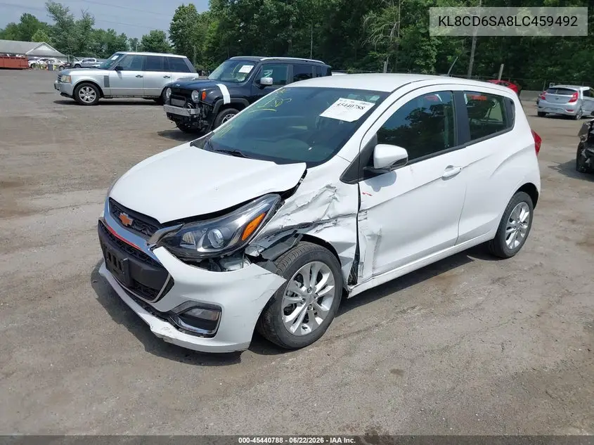 2020 Chevrolet Spark Fwd 1Lt Automatic VIN: KL8CD6SA8LC459492 Lot: 45440788