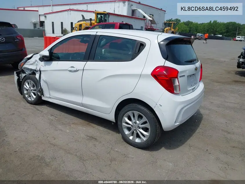 2020 Chevrolet Spark Fwd 1Lt Automatic VIN: KL8CD6SA8LC459492 Lot: 45440788