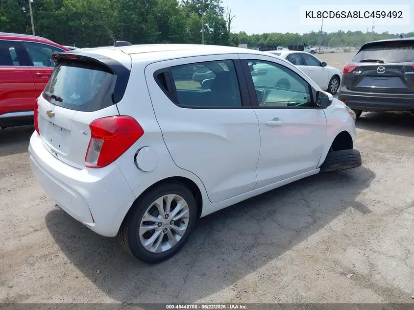 2020 Chevrolet Spark Fwd 1Lt Automatic VIN: KL8CD6SA8LC459492 Lot: 45440788