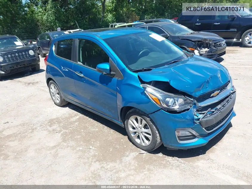 2020 Chevrolet Spark Fwd 2Lt Automatic VIN: KL8CF6SA1LC410371 Lot: 45446337