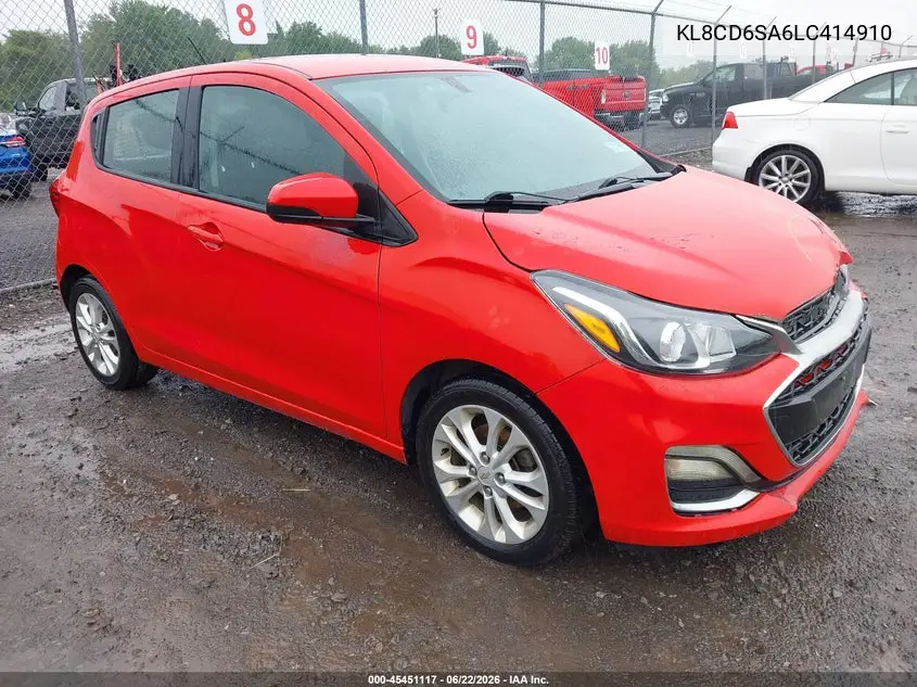 2020 Chevrolet Spark Fwd 1Lt Automatic VIN: KL8CD6SA6LC414910 Lot: 45451117