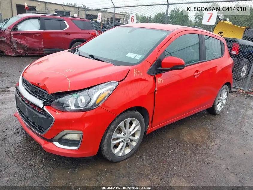 2020 Chevrolet Spark Fwd 1Lt Automatic VIN: KL8CD6SA6LC414910 Lot: 45451117