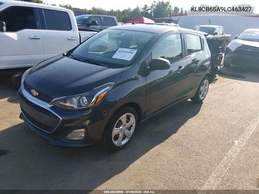 2020 Chevrolet Spark Fwd Ls Automatic VIN: KL8CB6SA9LC463427 Lot: 45520998