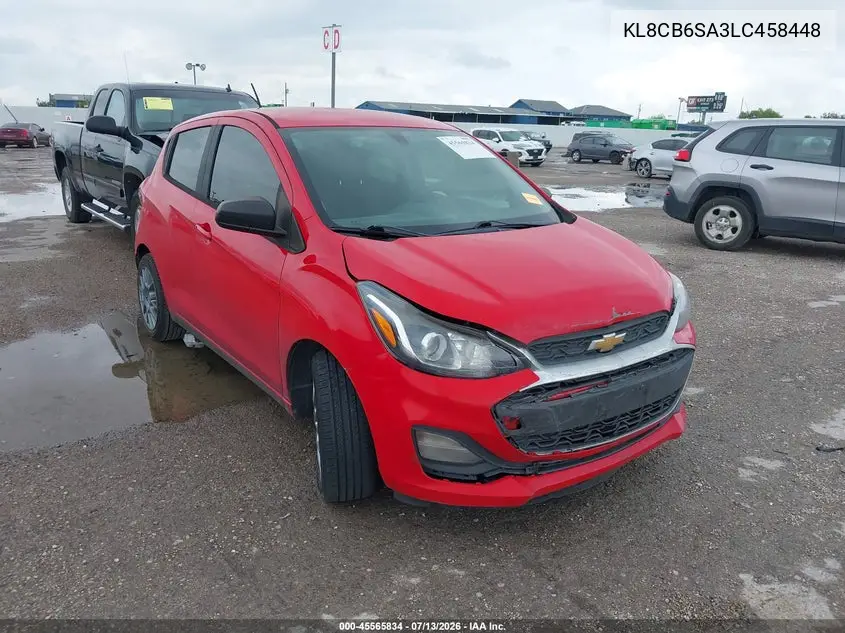 2020 Chevrolet Spark Fwd Ls Automatic VIN: KL8CB6SA3LC458448 Lot: 45565834