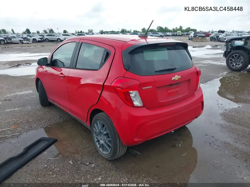 2020 Chevrolet Spark Fwd Ls Automatic VIN: KL8CB6SA3LC458448 Lot: 45565834