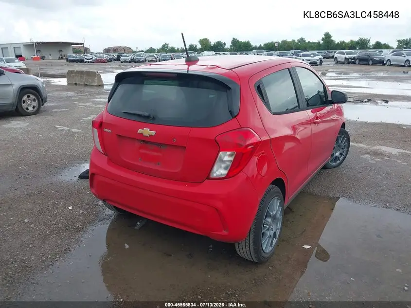 2020 Chevrolet Spark Fwd Ls Automatic VIN: KL8CB6SA3LC458448 Lot: 45565834