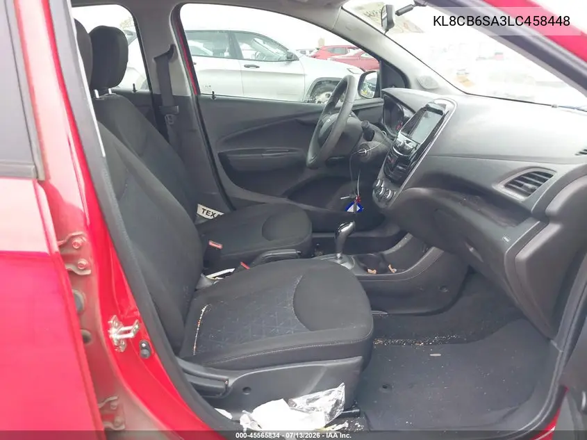 2020 Chevrolet Spark Fwd Ls Automatic VIN: KL8CB6SA3LC458448 Lot: 45565834