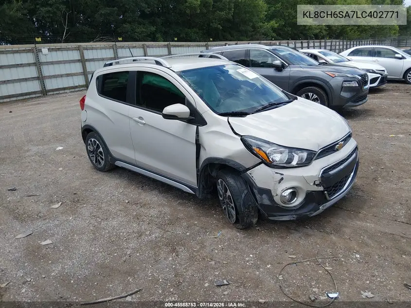 2020 Chevrolet Spark Fwd Activ Automatic VIN: KL8CH6SA7LC402771 Lot: 45588753