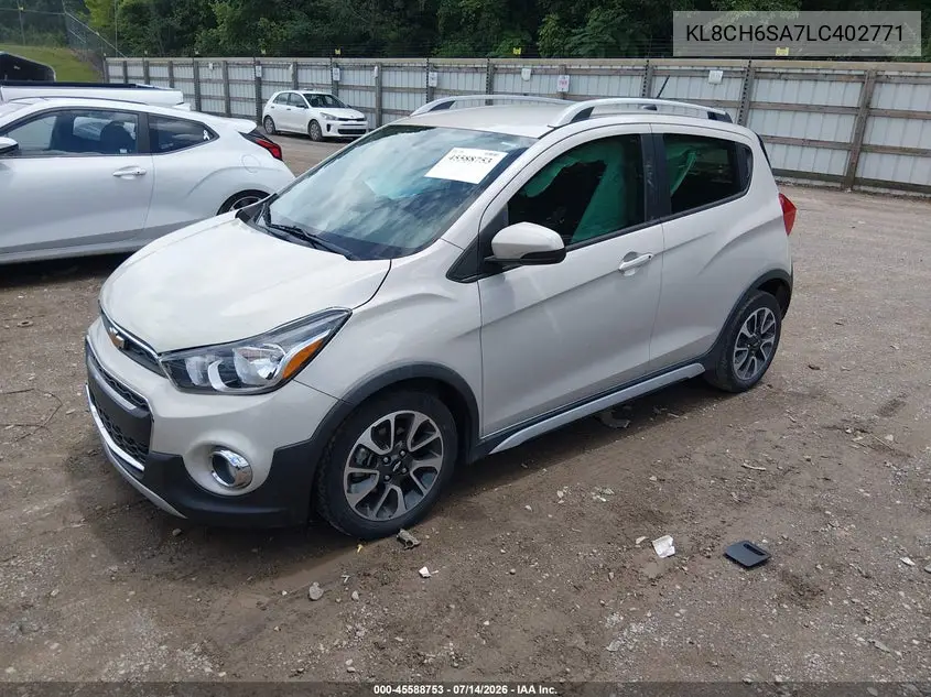 2020 Chevrolet Spark Fwd Activ Automatic VIN: KL8CH6SA7LC402771 Lot: 45588753