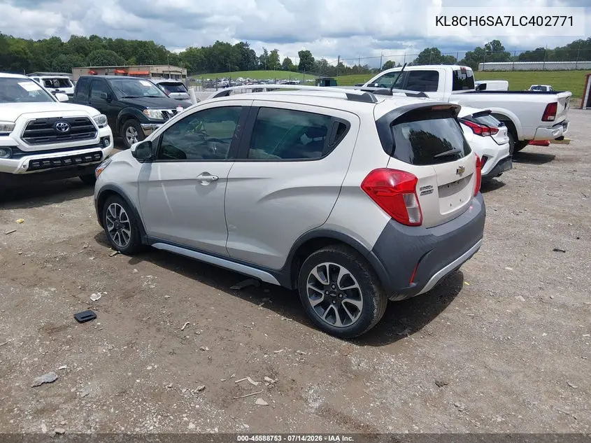 2020 Chevrolet Spark Fwd Activ Automatic VIN: KL8CH6SA7LC402771 Lot: 45588753