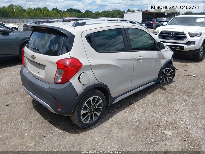 2020 Chevrolet Spark Fwd Activ Automatic VIN: KL8CH6SA7LC402771 Lot: 45588753