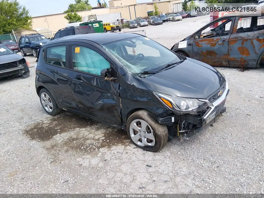 2020 Chevrolet Spark Fwd Ls Automatic VIN: KL8CB6SA6LC421846 Lot: 45641758