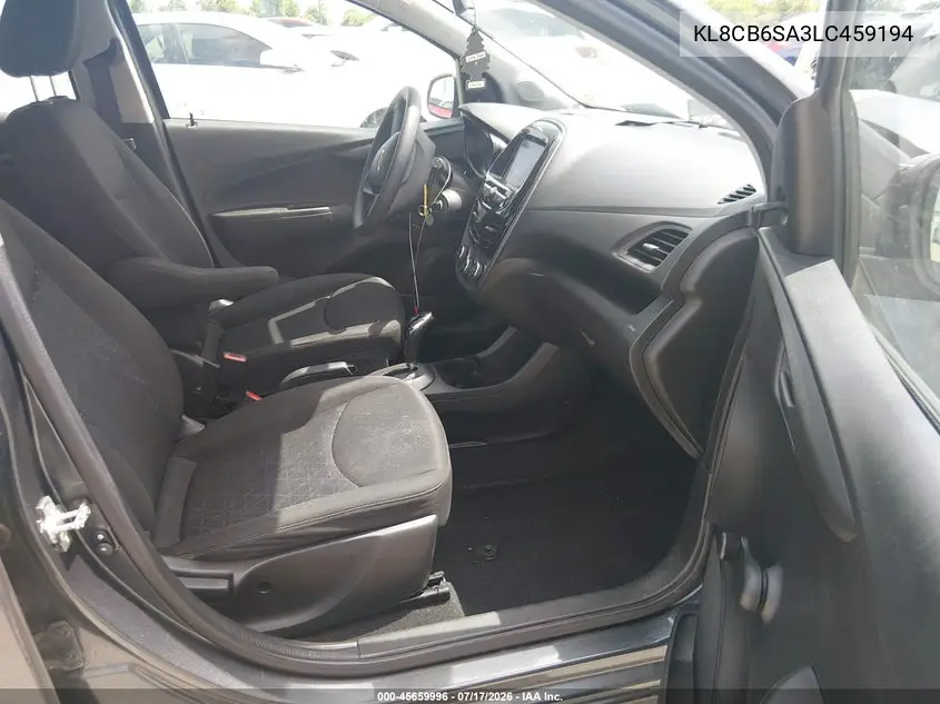 2020 Chevrolet Spark Fwd Ls Automatic VIN: KL8CB6SA3LC459194 Lot: 45659996