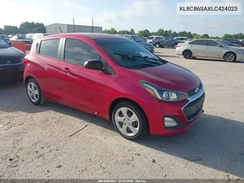 2020 Chevrolet Spark Fwd Ls Automatic VIN: KL8CB6SAXLC424023 Lot: 45682087