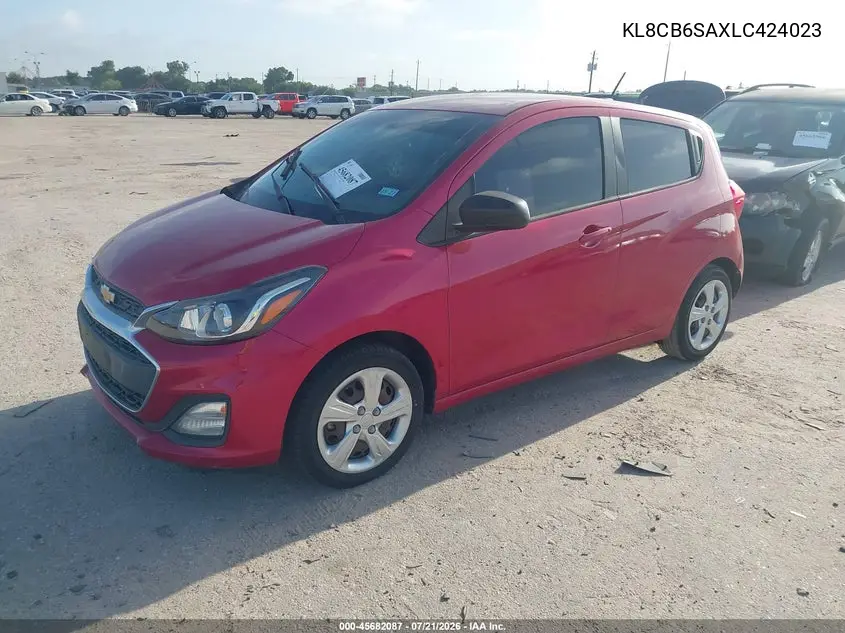 2020 Chevrolet Spark Fwd Ls Automatic VIN: KL8CB6SAXLC424023 Lot: 45682087