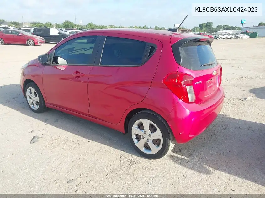 2020 Chevrolet Spark Fwd Ls Automatic VIN: KL8CB6SAXLC424023 Lot: 45682087