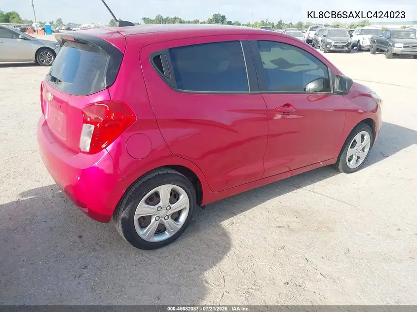 2020 Chevrolet Spark Fwd Ls Automatic VIN: KL8CB6SAXLC424023 Lot: 45682087