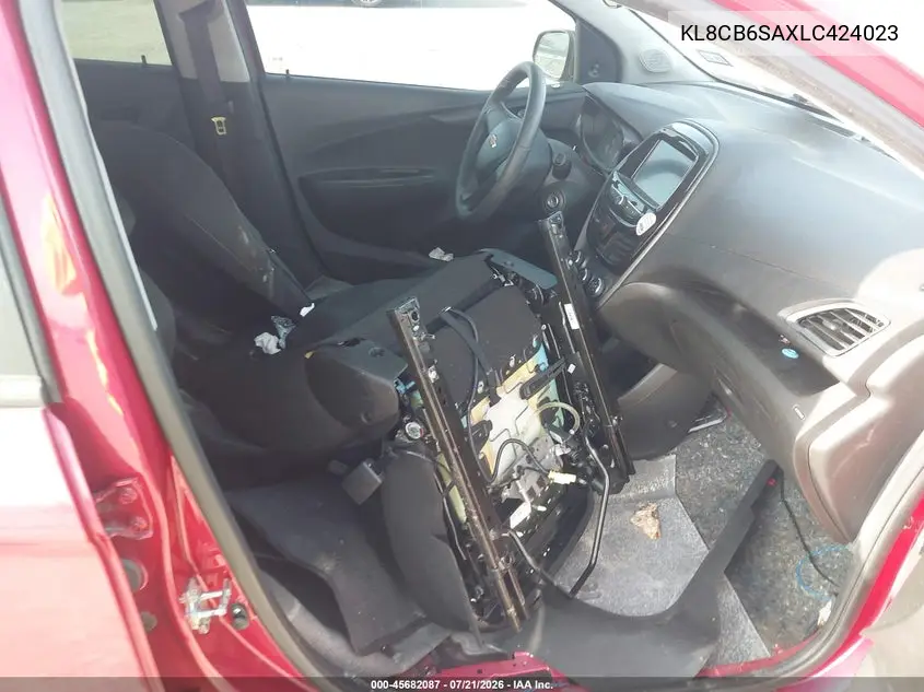 2020 Chevrolet Spark Fwd Ls Automatic VIN: KL8CB6SAXLC424023 Lot: 45682087