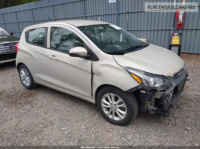 2020 Chevrolet Spark Fwd 1Lt Automatic VIN: KL8CD6SA5LC443783 Lot: 45684800