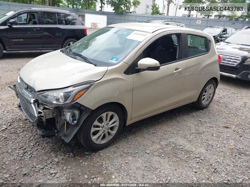2020 Chevrolet Spark Fwd 1Lt Automatic VIN: KL8CD6SA5LC443783 Lot: 45684800