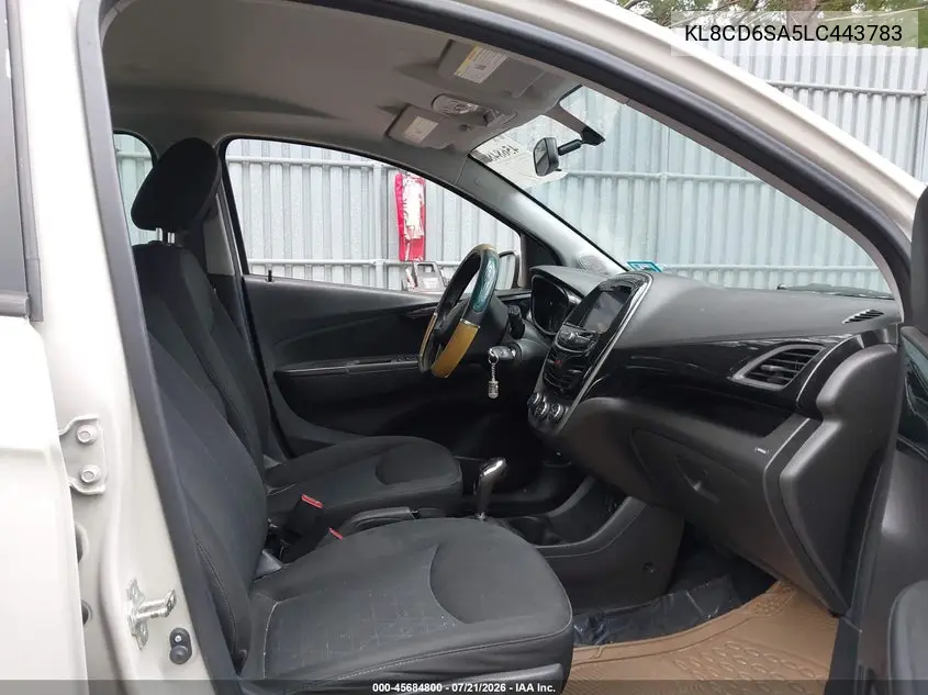 2020 Chevrolet Spark Fwd 1Lt Automatic VIN: KL8CD6SA5LC443783 Lot: 45684800
