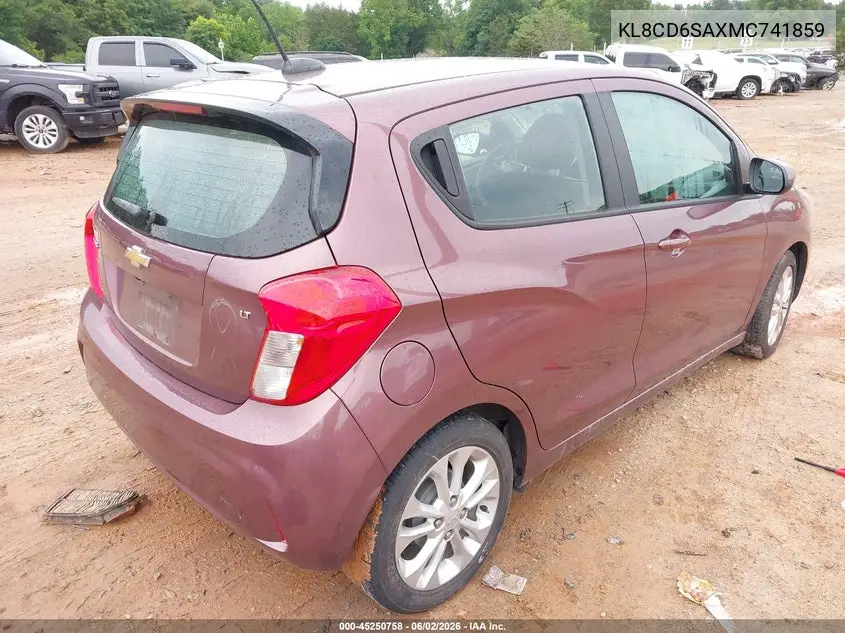 2021 Chevrolet Spark Fwd 1Lt Automatic VIN: KL8CD6SAXMC741859 Lot: 45250758