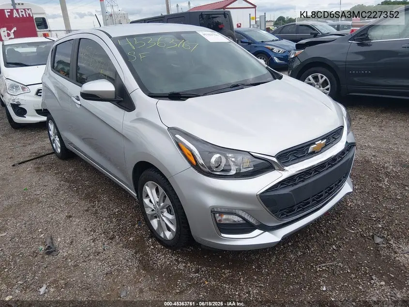 2021 Chevrolet Spark Fwd 1Lt Automatic VIN: KL8CD6SA3MC227352 Lot: 45363761