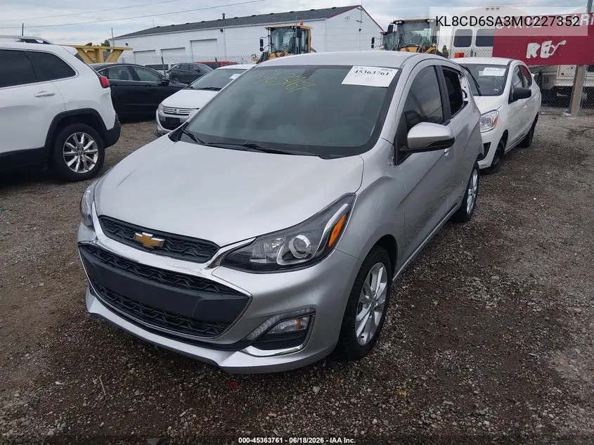 2021 Chevrolet Spark Fwd 1Lt Automatic VIN: KL8CD6SA3MC227352 Lot: 45363761
