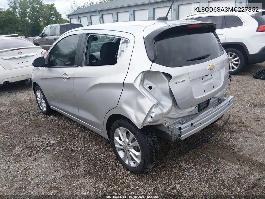 2021 Chevrolet Spark Fwd 1Lt Automatic VIN: KL8CD6SA3MC227352 Lot: 45363761
