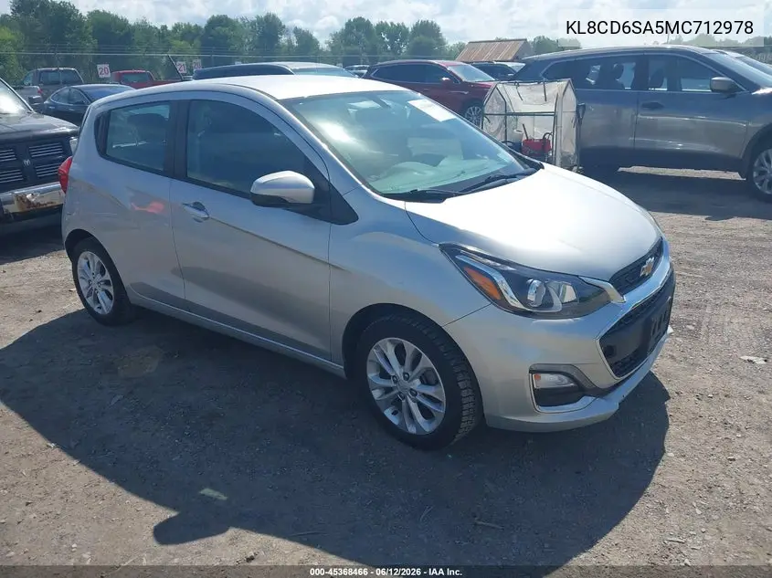 2021 Chevrolet Spark Fwd 1Lt Automatic VIN: KL8CD6SA5MC712978 Lot: 45368466