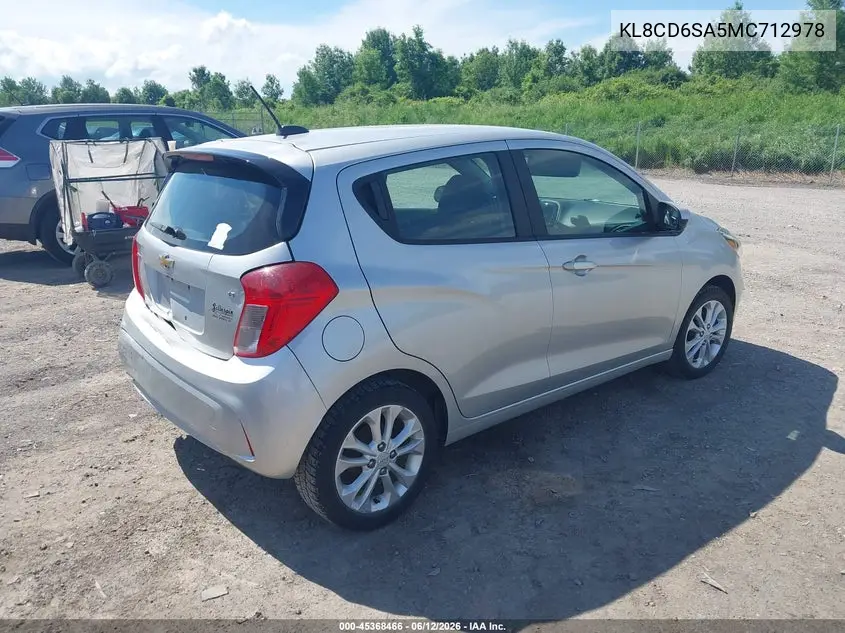 2021 Chevrolet Spark Fwd 1Lt Automatic VIN: KL8CD6SA5MC712978 Lot: 45368466