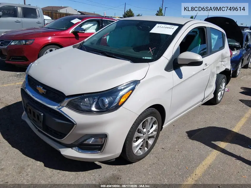 2021 Chevrolet Spark Fwd 1Lt Automatic VIN: KL8CD6SA9MC749614 Lot: 45410004