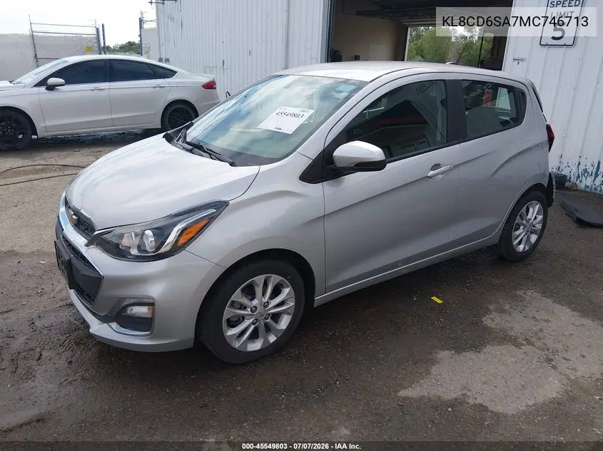 2021 Chevrolet Spark Fwd 1Lt Automatic VIN: KL8CD6SA7MC746713 Lot: 45549803